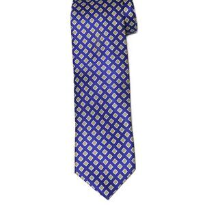 NEW $75 H. Stockton Silk Foulard Tie Blue Green Yellow Orange Men's Necktie